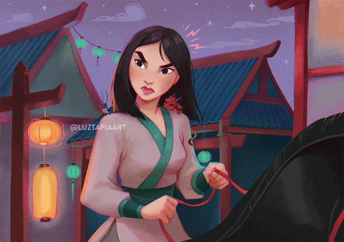 luztapiaart's tweet photo. Grumpy Mulan 🐲✨ "You said you trust Ping, why is Mulan any different?" https://t.co/nehop0jXQA