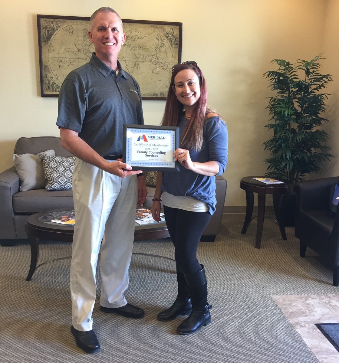 Welcome to one of our newest Meridian Chamber members Jennifer Browning at Family Counseling Services. Family Counseling Services provides Mental Health Counseling and Behavioral Intervention Therapy Services. 
Look for more information at their website fcsmeridian.com