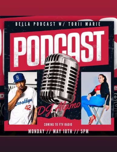 iamdjalamo's tweet photo. Tune In Tonight @bella_podcast Monday May 10th at 5pm‼️Torii Marie sits down and talks with the one and only @iamdjalamo only on @ftvradio 

#staytuned #bellapodcast #ftvradio #jerseypodcast #podcast #radio  #podcastersofinstagram #everymonday #djalamo #tunein https://t.co/EqhEApiovb