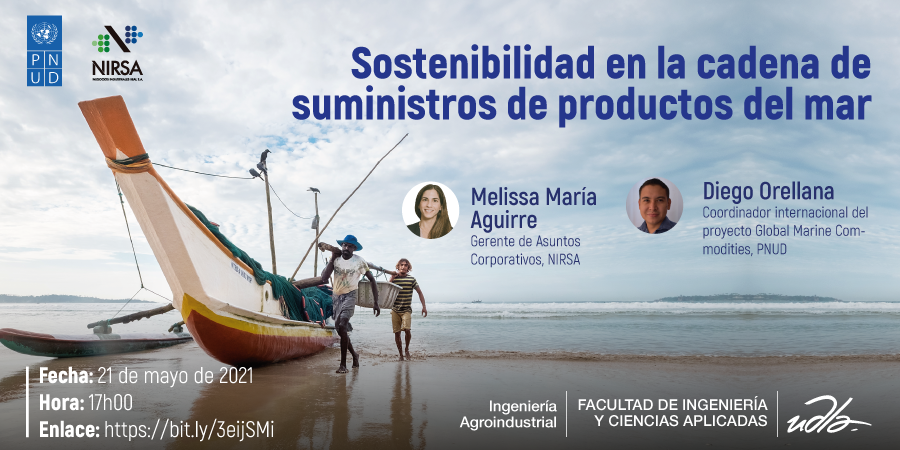 UDLAEcuador's tweet photo. ¡El suministro de productos del mar es responsabilidad de todos!
✅ Ingeniería Agroindustrial te invita a participar en este webinar en el que conocerás cuál es el rol de la industria, de los consumidores y otros actores para preservar este recurso.
👉 https://t.co/hp4oBU2Jtk https://t.co/1hdqZMzhue
