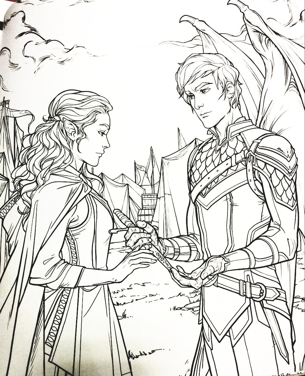 minna 🗡🥀 on X: daily reminder that SJM chose this scene to be in the  Oficial ACOTAR coloring book right after she sold the next three spin offs  of the series to