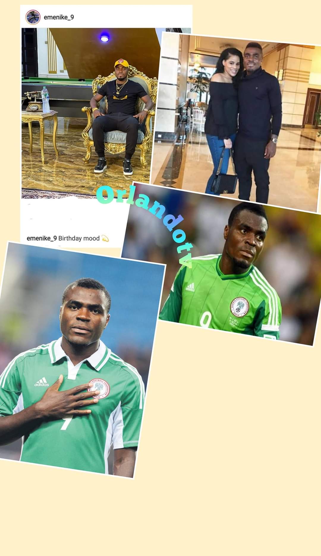 Happy birthday to former Super Eagles Striker.
Emmanuel Emenike.   
