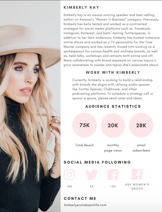 dearkimberlykay's tweet photo. Mock up sponsor media kit for @JoselinMane #monetizemondays https://t.co/14uMXqFiv2