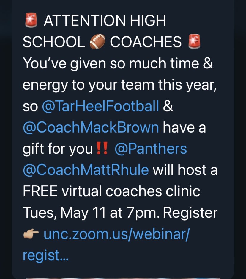 CoachGalloway7's tweet photo. Coaches Clinic May 11 7pm https://t.co/WGe3l2xEdE