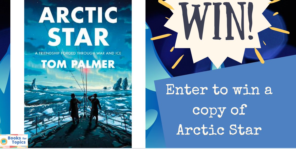 booksfortopics's tweet image. ✨✨ Win! Arctic Star by Tom Palmer ✨✨

We were thrilled to interview Tom on our blog this week about his new book. Read our Q&amp;amp;A plus a review of the book here: booksfortopics.com/post/q-a-revie… 

To enter to win a copy, follow &amp;amp; RT by 17/5 (Uk only).
