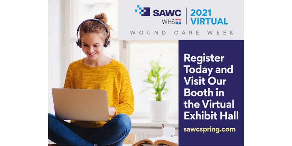 #SAWC 2021 Virtual #woundcare week starts today. If you want to catch up with us, register here sawcspring.com, and make a time to meet.
