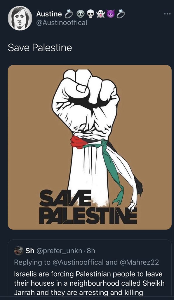 الكلمة تؤثر أياً كان مصدرها، لذا أجعلها كلمة صادقة، وكالحجارة المُرهقة في وجه المُحتل كالتي يُرميها أبطال #فلسطين .. نسأل الله أن يحفظهم وينصرهم ويثبت أقدامهم وينور بصيرتهم على أعداء الأمة. #القدس_تنتفض #غزة_تحت_القصف