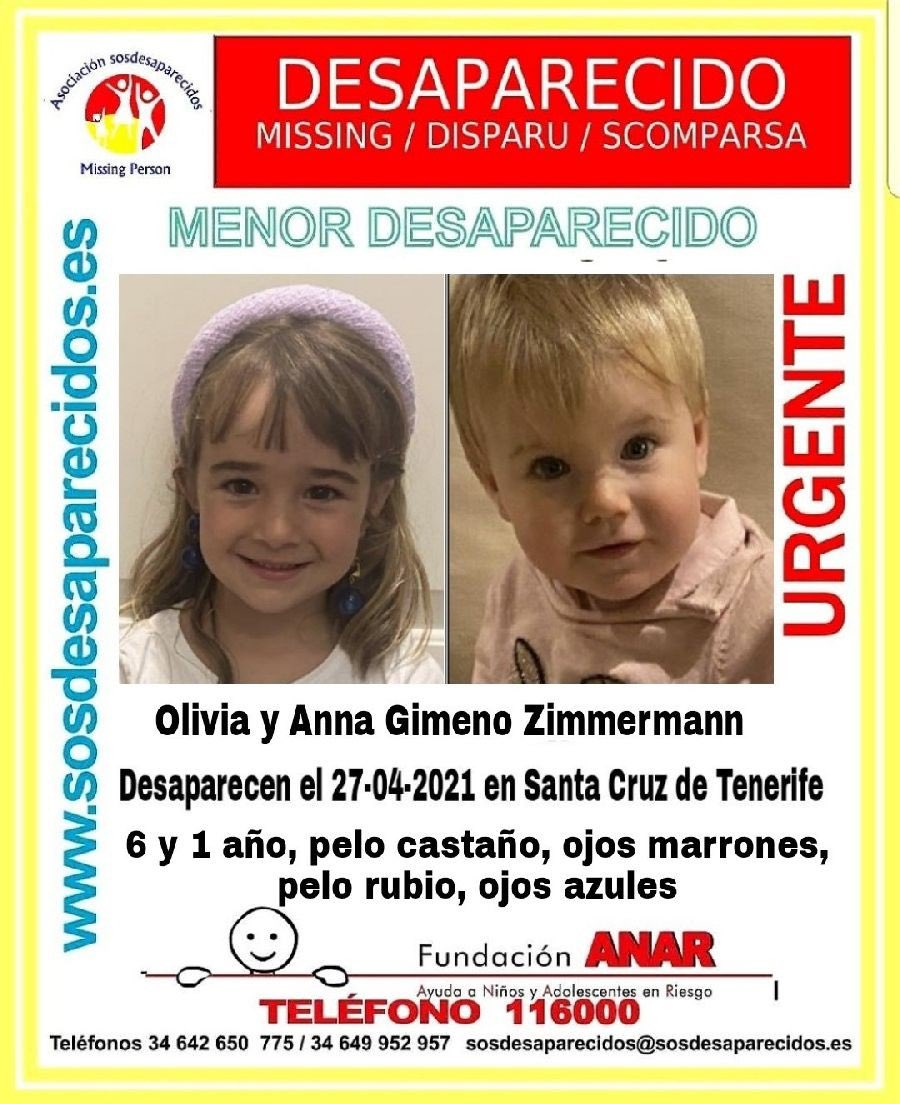 EmerCanarias112's tweet photo. 🔴URGENTE🔴    Se ruega máxima difusión.  Teléfono de urgencias  ☎️ 1-1-2 #AnnaYOliviaMissingTenerife https://t.co/2WRDk1vPDG