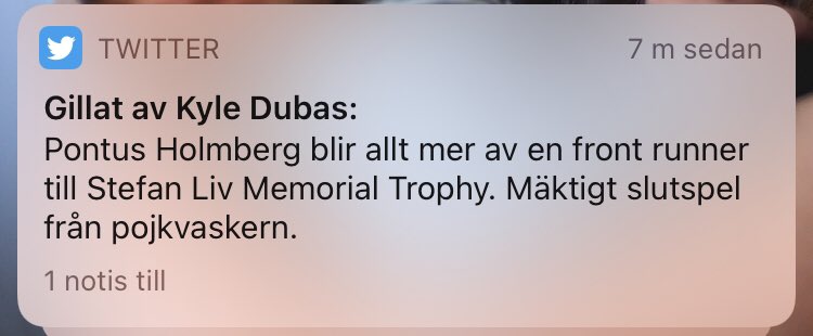 UffeBodin's tweet photo. #LeafsForever prospect Pontus Holmberg is the 2021 recipient of Stefan Liv Memorial Trophy as the MVP of the Swedish playoffs. 
And Kyle knew it... https://t.co/cZK9azvscf