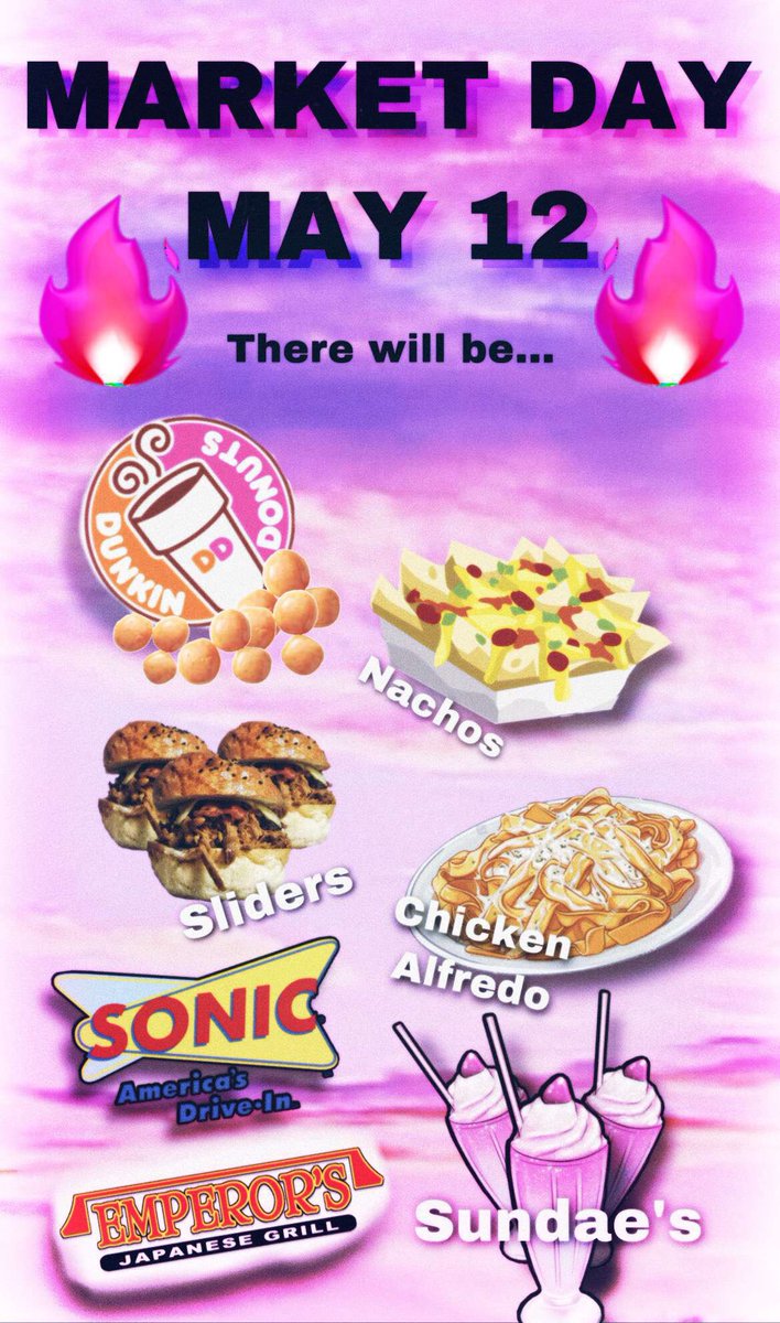 Channel060's tweet photo. Market Day is this Wednesday! Student be sure to bring money to buy amazing Food and Drinks! https://t.co/b1Qn9Yby4r