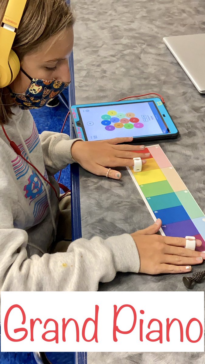 TBE_Tech's tweet photo. #GreatHappensHere @TommieBarfield Tech Classes 💡5th gr Ss explore musical instruments &amp; sound effects w/ #Specdrums @SpheroEdu TY 4 💰funding my grant @CenturyLink ‼️ https://t.co/xCrfXPGMiZ