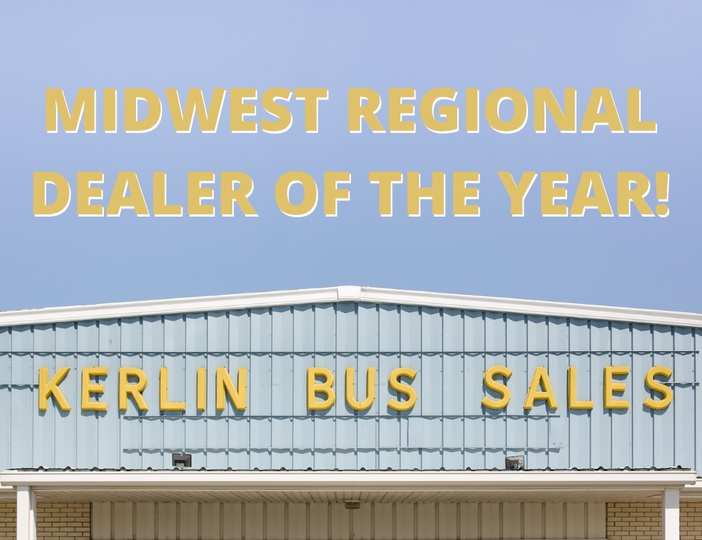 We are proud to announce that we were named Midwest Regional Dealer of the Year by Thomas Built Buses. We pride ourselves on our customer satisfaction, customer support, and overall relationship with Thomas Built Buses. #kerlinbus #thomasbuiltbuses