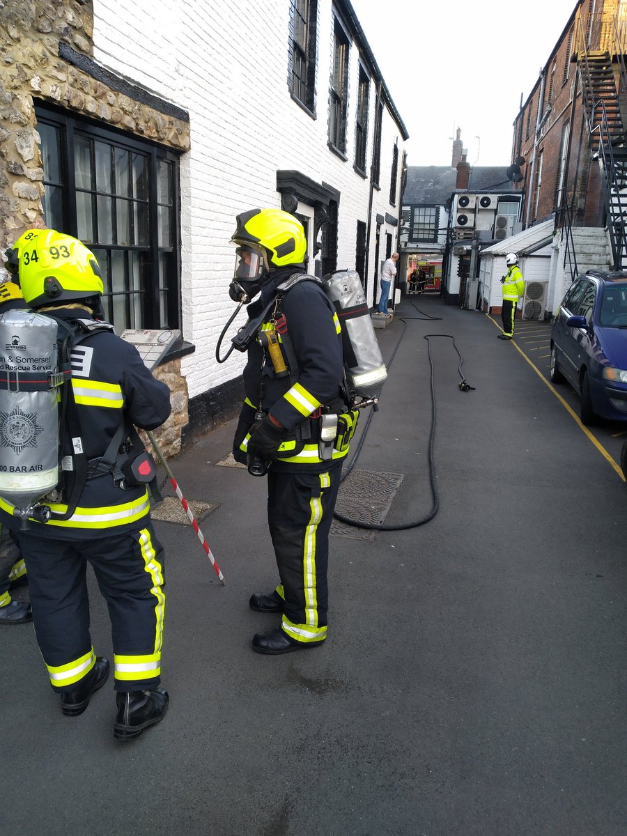 Tonight was our first exercise since lockdown began. Training off station at a local risk is the best training a FF can have. Multiple persons reported in a heavily smoke logged building. Well done to #chard #axminster #ilminster #martock at #dsfireupdates