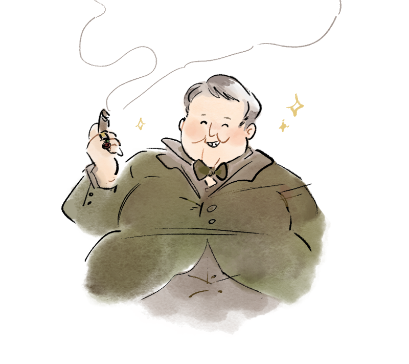 everyone is talking about Lady Dimitrescu but The Duke is the best character in RE8!