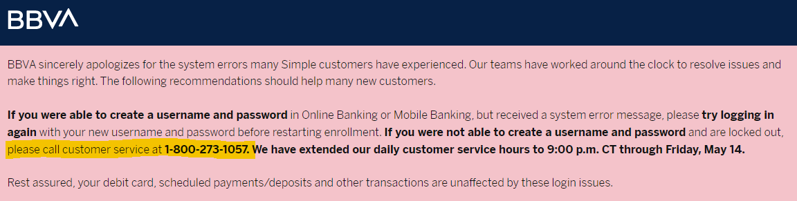 TomCoyer's tweet photo. @BBVA_USA Extending customer service hours is useless if you just drop every single call. #shouldbesimple https://t.co/dyZzOACgsL
