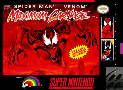 Original 1994 art for Spider-Man and Venom: Maximum Carnage, and