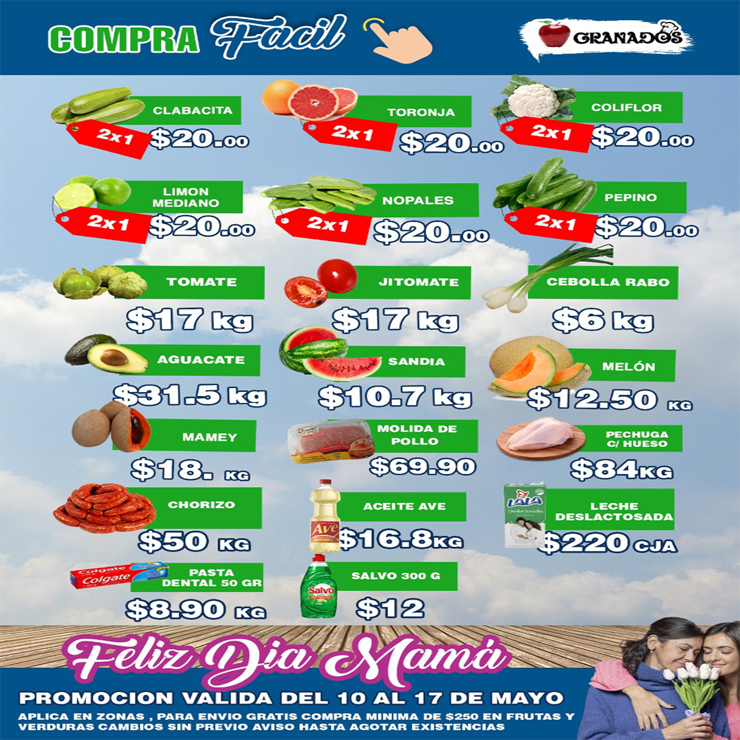 DistriGranados's tweet photo. Haz tu lista en granados y consciente a mamá cómo se debe🥰🥰🥳
#DiaDeLasMadres  #10DeMayo  #Granados https://t.co/WGKMld0ree