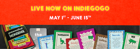 Have you backed Grammatical Nonsense yet? This no-shame literacy #cardgame from <a href="/DanielKessler6/">Danny Kessler (Pen & Pixel Studios)</a> is uniquely effective for kids who struggle with speech, #ESL, attention, executive functioning, pragmatics, and emotion regulation, and builds confidence.

igg.me/at/playaway/x/…