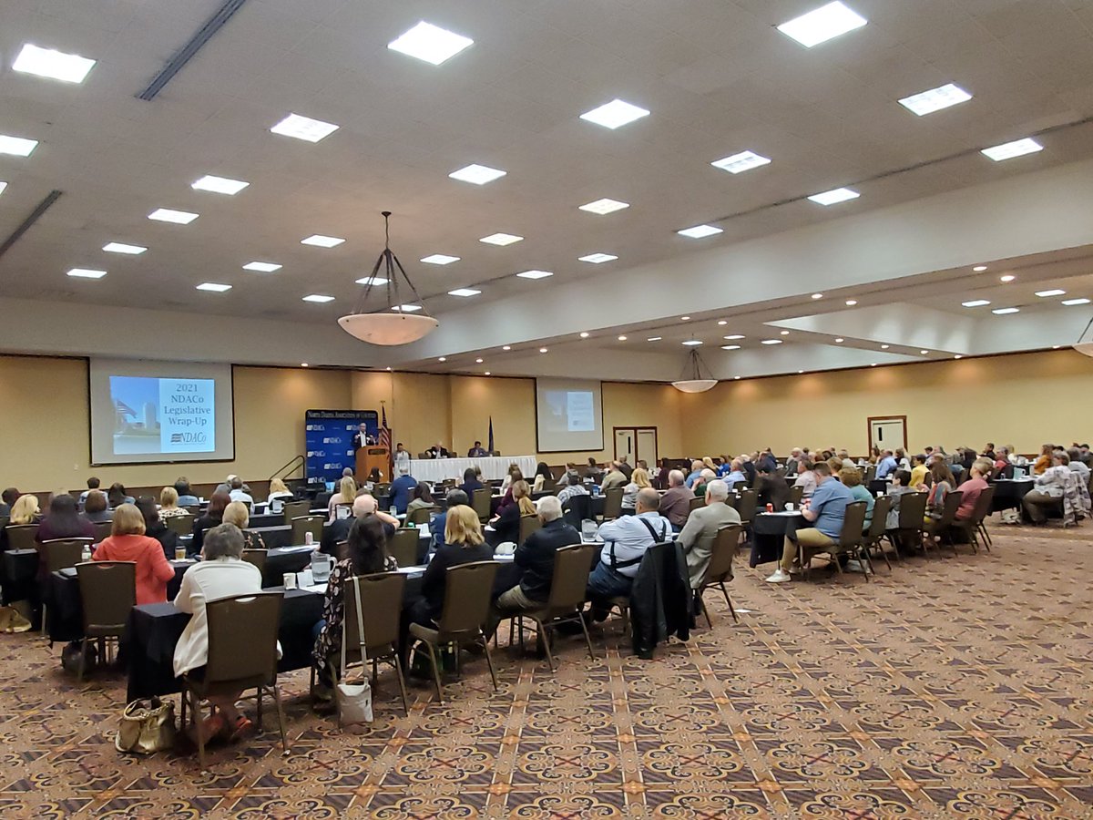 Great to have county folks in Bismarck for our Legislative Wrap Up! We tracked 500 bills this past session. #countystrong