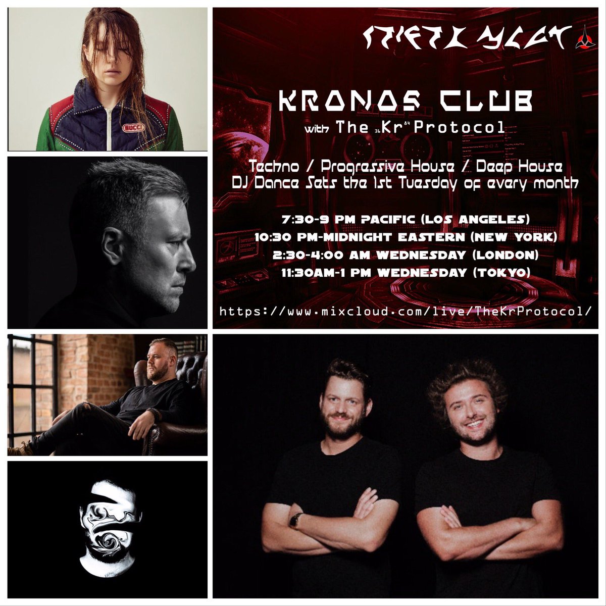 TheKrProtocol's tweet photo. Tomorrow night I’ll be playing music by: #CharlotteDeWitte #UMEK #Belocca +brand new tracks by #Joyhauser & #Space92 on my #KronosClub #DJ #TechnoTuesday livestream at 7:30-9pm LA time. See you on #Mixcloud!
https://t.co/jZSjDkuTqx
#edm #djlife #rave #techno #deephouse #club https://t.co/mmnkrh5G2r