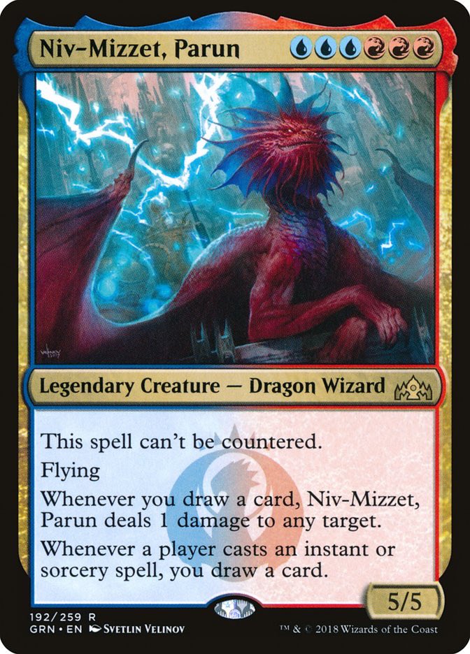 The Commander: Niv-Mizzet, Parun (Dragon’s Approach)The Basics: Strixhaven What? Maybe he has an Adjunct Professor position?