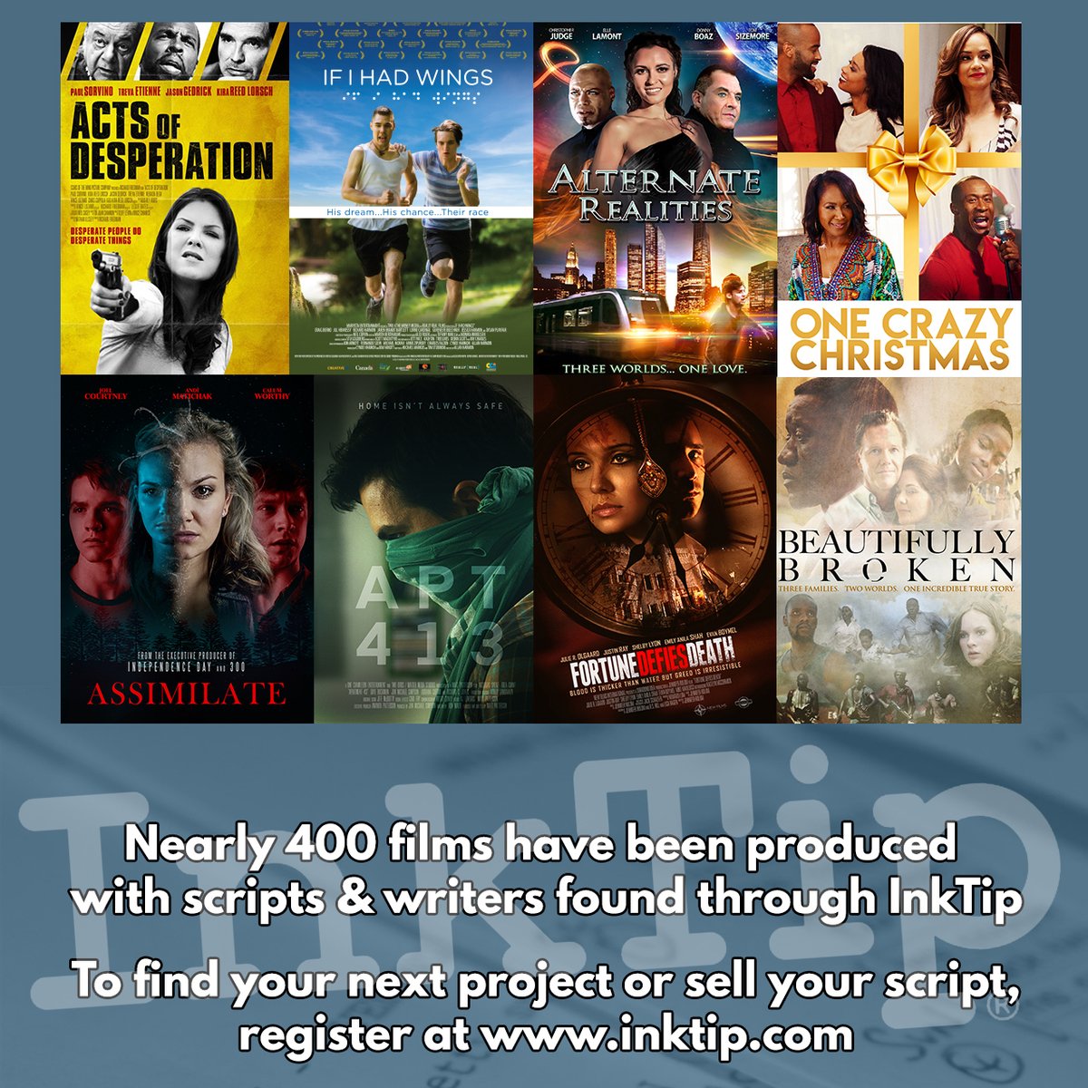 Artemis' 6th edition sponsor @OfficialInkTip increases writers exposure for script sales, helps producers find scripts &amp; saves agents and managers time.

Writers register here:  inktip.com/inktip_registe…

#ScreenWriting #Writer #WomenWriters #SellYourScript #ProduceYourScript