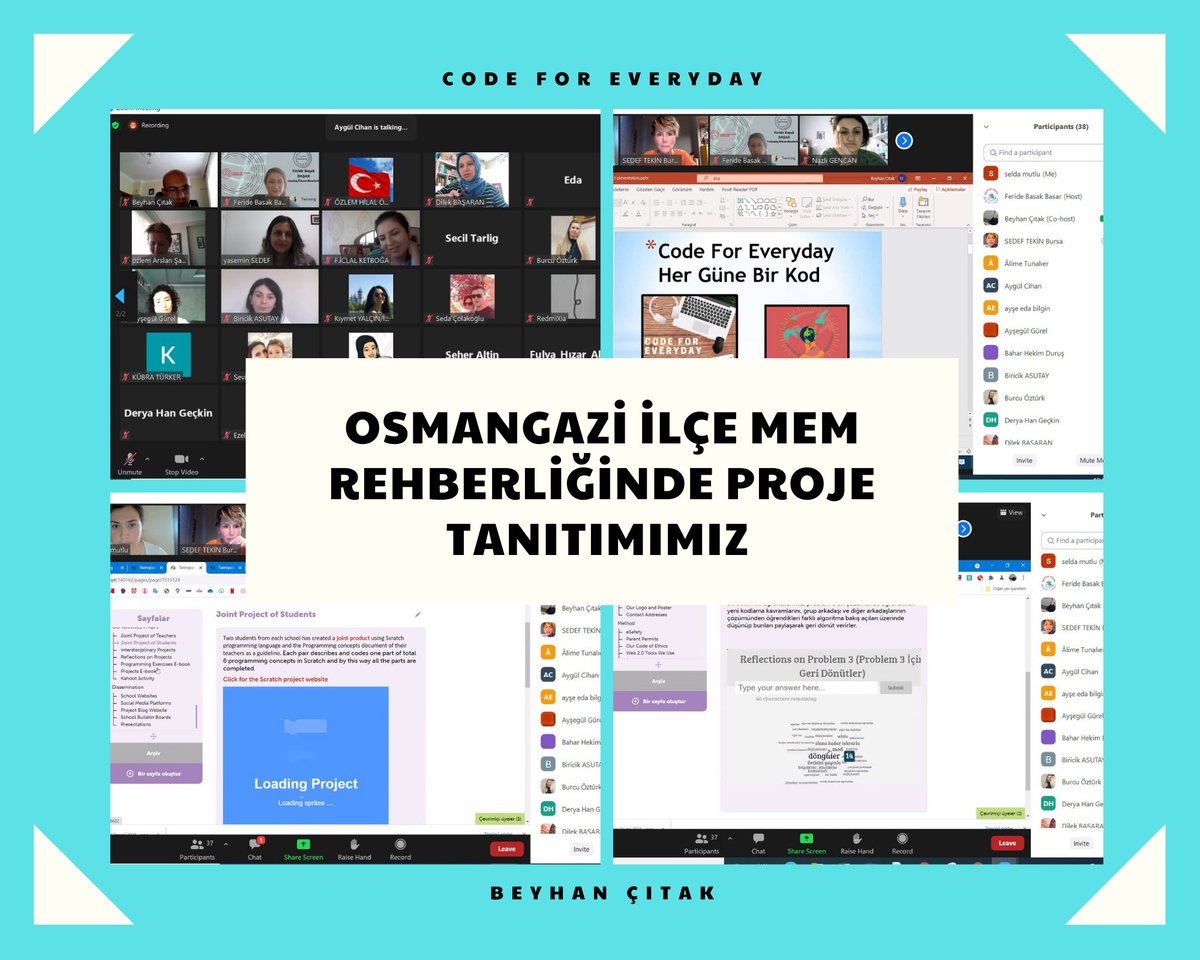 Bursa Osmangazi ilçemiz MEM DynEd &amp; eTwinning aracılığı ile projemizi sunduk. Projemizin yürütülmesinde sürekli bizlere desteğini esirgemeyen Koordinatörümüz Sedef Tekin öğretmenimize çok teşekkür ediyoruz. #etwinning #turkiyetwinning  #etwinningturkey
<a href="/TekinSedef16/">🦋 Sedef TEKİN 🦋</a> <a href="/nihantoptan/">Nihan TOPTAN</a>