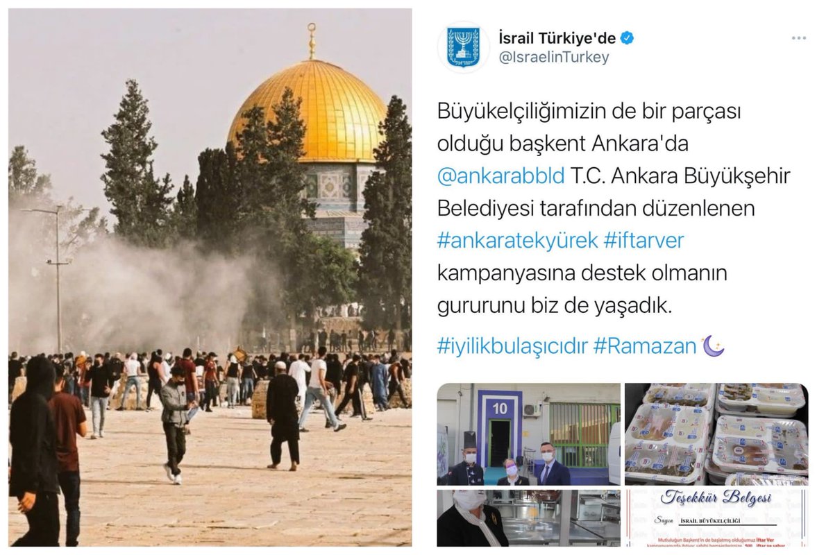 Günlerdir topladığınız paralarla, ihtiyaç sahiplerine yetişemdiniz mi de, kan emici israil in kanlı parasını, hayır sahiplerinin helaline katıp, garibanın sofrasına koydunuz. <a href="/ankarabbld/">Ankara Büyükşehir</a> #kimlerkimlerleberaber