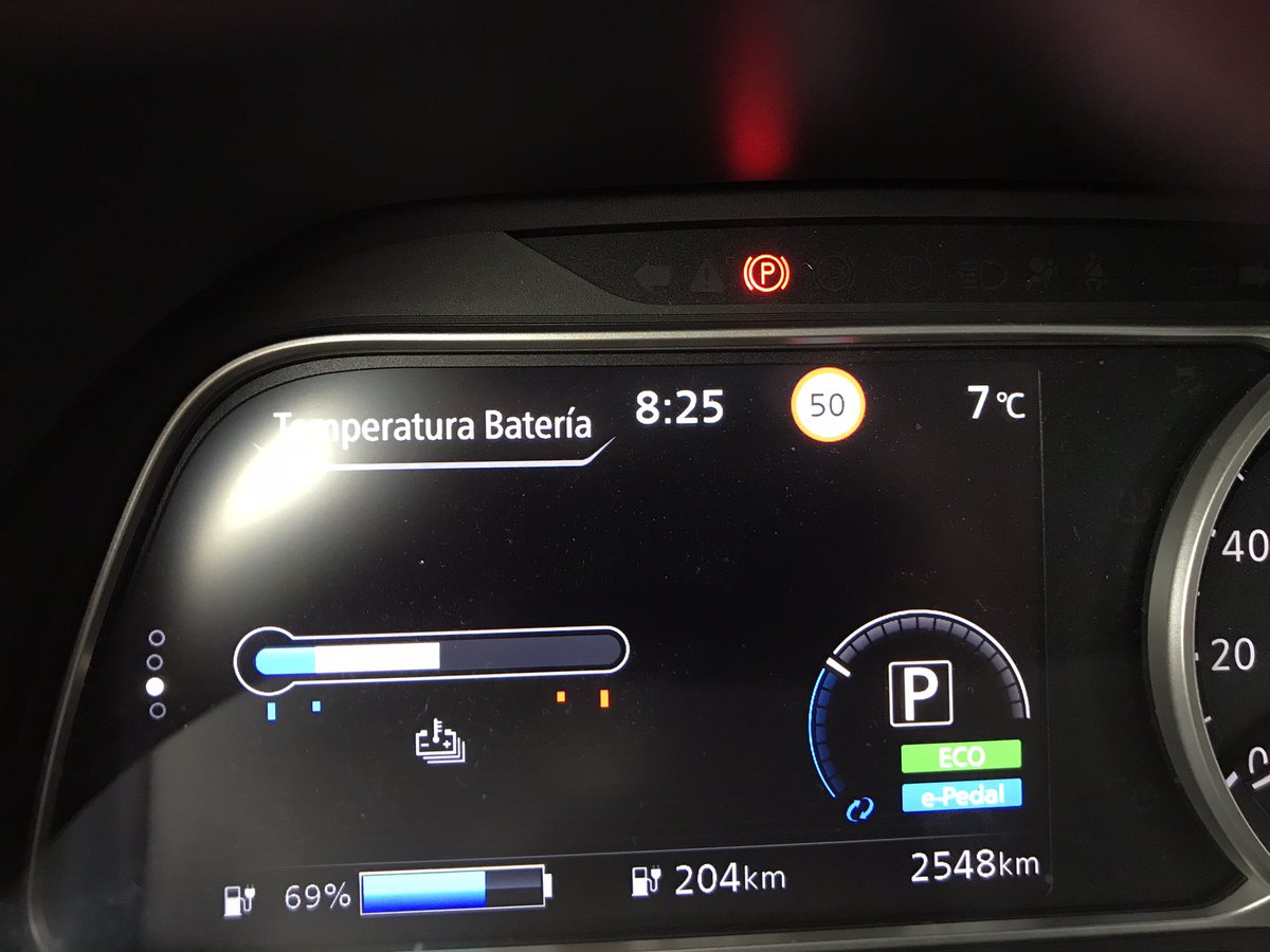 RElectricas's tweet photo. Hoy con temperaturas entre 12-6 grados Covelo. Ruta con el Leaf 62 kWh desde #ConcelloDeMos a #SanCibraoDasViñas en #Ourense y vuelta a #ConcelloDeCovelo  por autovía a velocidad legal . Con lluvias intensas desde #Mos hasta #Ourense y cargando desde 50% al 96% en @Nissan_ESP 👇 https://t.co/HnnWqLmQjh