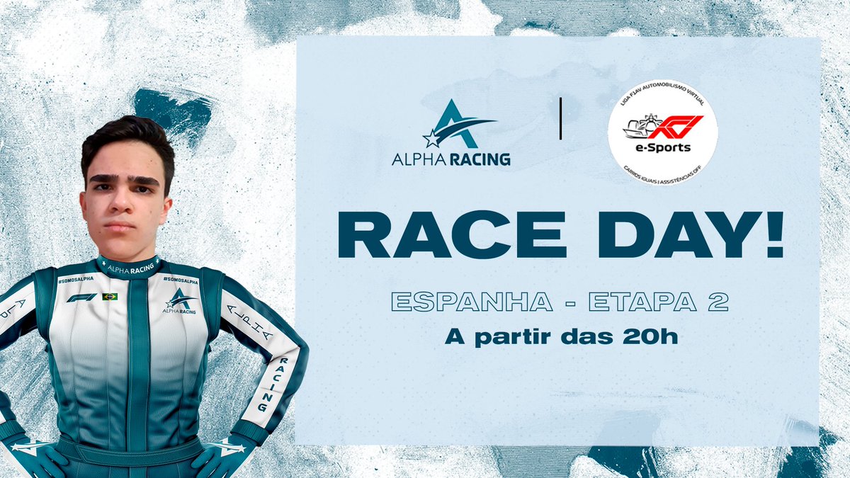 ALPHA_eSportsBR's tweet photo. Hoje é dia de ALPHA no PS4!

@_dudu06 estará nos representando no campeonato do F1AV. Após um p4 no GP de estreia, ele vem forte na briga pela vitória no circuito da Catalunha!

Acompanhem em: https://t.co/5Q8kgpPvAz

#SomosALPHA https://t.co/k50sALnwrh