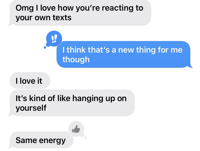 I’ve invented something called Reacting To My Own Texts. My daughter Greta really loved it, and so today I’m launching the idea to a broader audience.