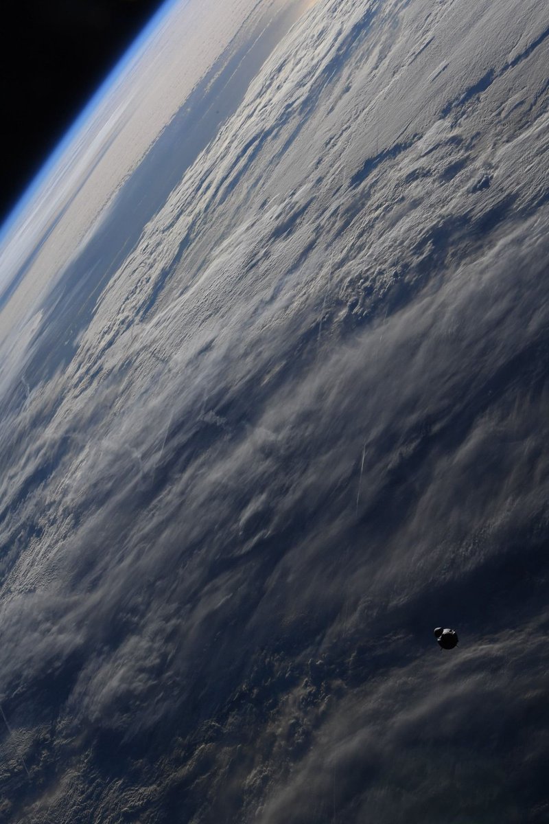 Bonus #PPOD: SpaceX Dragon approaching the ISS (the other view)
This image, taken from the ISS, shows the approaching Crew Dragon Endeavour on the way to docking.
Credit: NASA https://t.co/BCVWmiYoAW