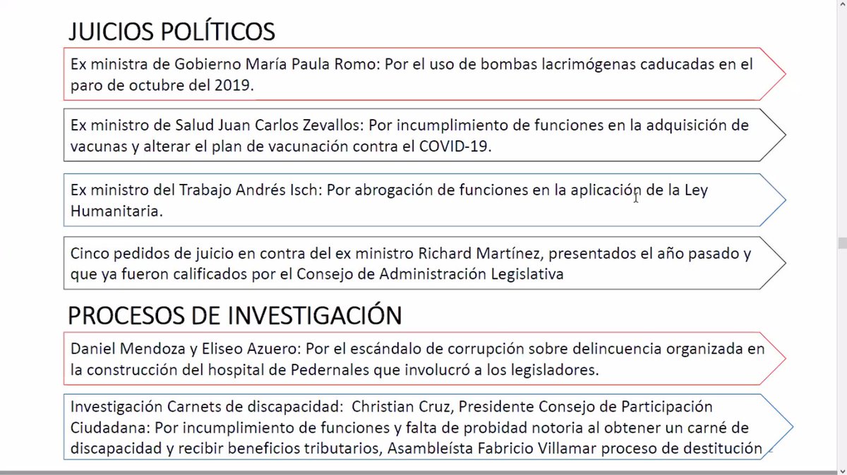 "Aún entendiendo la desaprobación ciudadana con la primera función del Estado por motivos bien conocidos, en ningún momento se claudicó en la tarea de fiscalizar y ejercer control político"