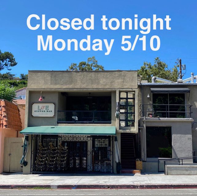 We will be closed tonight, 5/10. Sorry for any inconvenience. Open tomorrow at 4 pm.