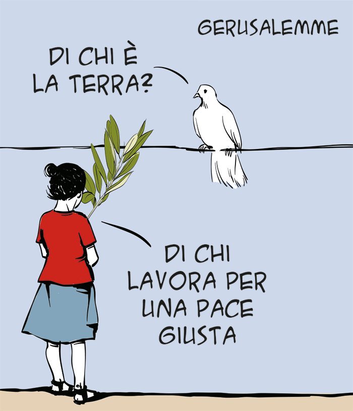 nonsonpago1's tweet photo. “#Gerusalemme”

“Di chi è la terra?“

“Di chi lavora per una #pace giusta”

Meravigliosa, grazie infinito Mauro!…💔

#Biani !❣️

Quante, quante case da restituire ai palestinesi...

#SheikhJarrah
#Palestine 🇵🇸
#PalestinaOccupata
#FreePalestine !
#Nakba

@maurobiani
@repubblica https://t.co/TFpWWrLbSc