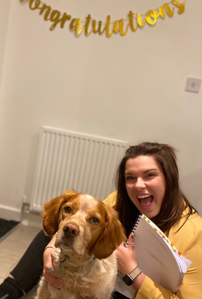 NDeanMarshall's tweet photo. I am so delighted to announce that I successfully defended my thesis today and passed with minor corrections!! Thank you to my examiners @CrisIzura and @aguadoorea for the interesting discussions. I could not be happier!! What a great way to start the week! ⭐️ https://t.co/lxF1cJ1dHc