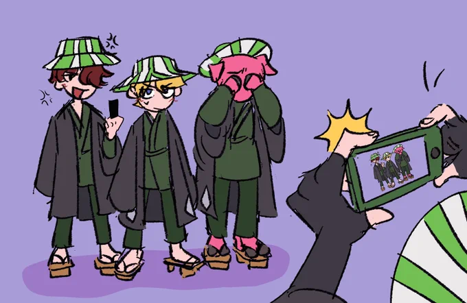4/4!!! dads make kids cosplay kitsuke urahara 
(my actual philza design is way differnt lol) 