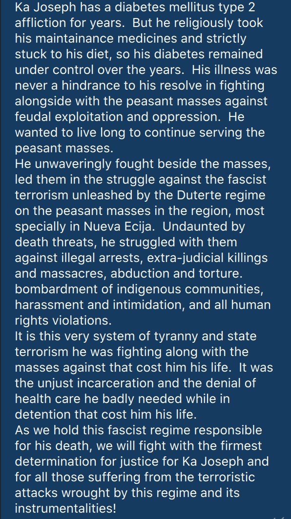 mikenavallo's tweet photo. Groups like BAYAN Gitnang Luson, Anakpawis Party-list and Amihan all blame the government for Canlas' death. https://t.co/9T1DqmZihg