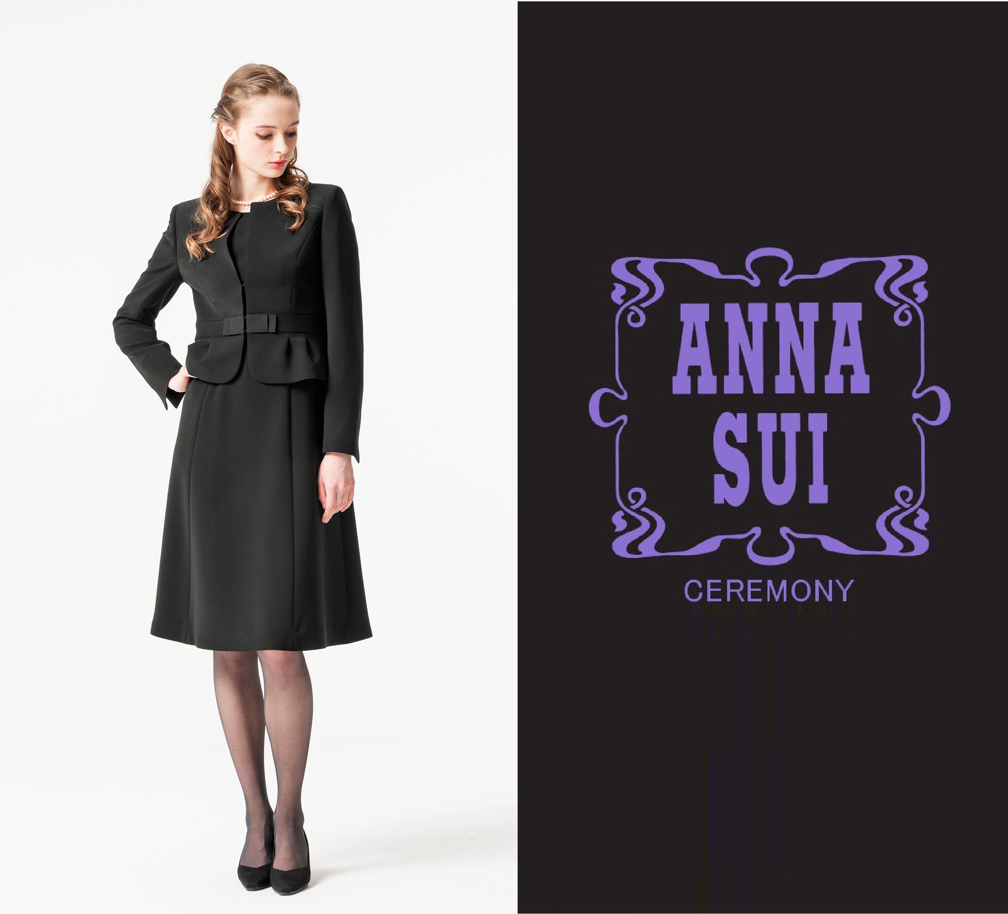 【関税込み】Anna Sui ブラック Sparkling ボディスーツ アナスイ ANNA SUI ANNA SUI ブラックフォーマルワンピース