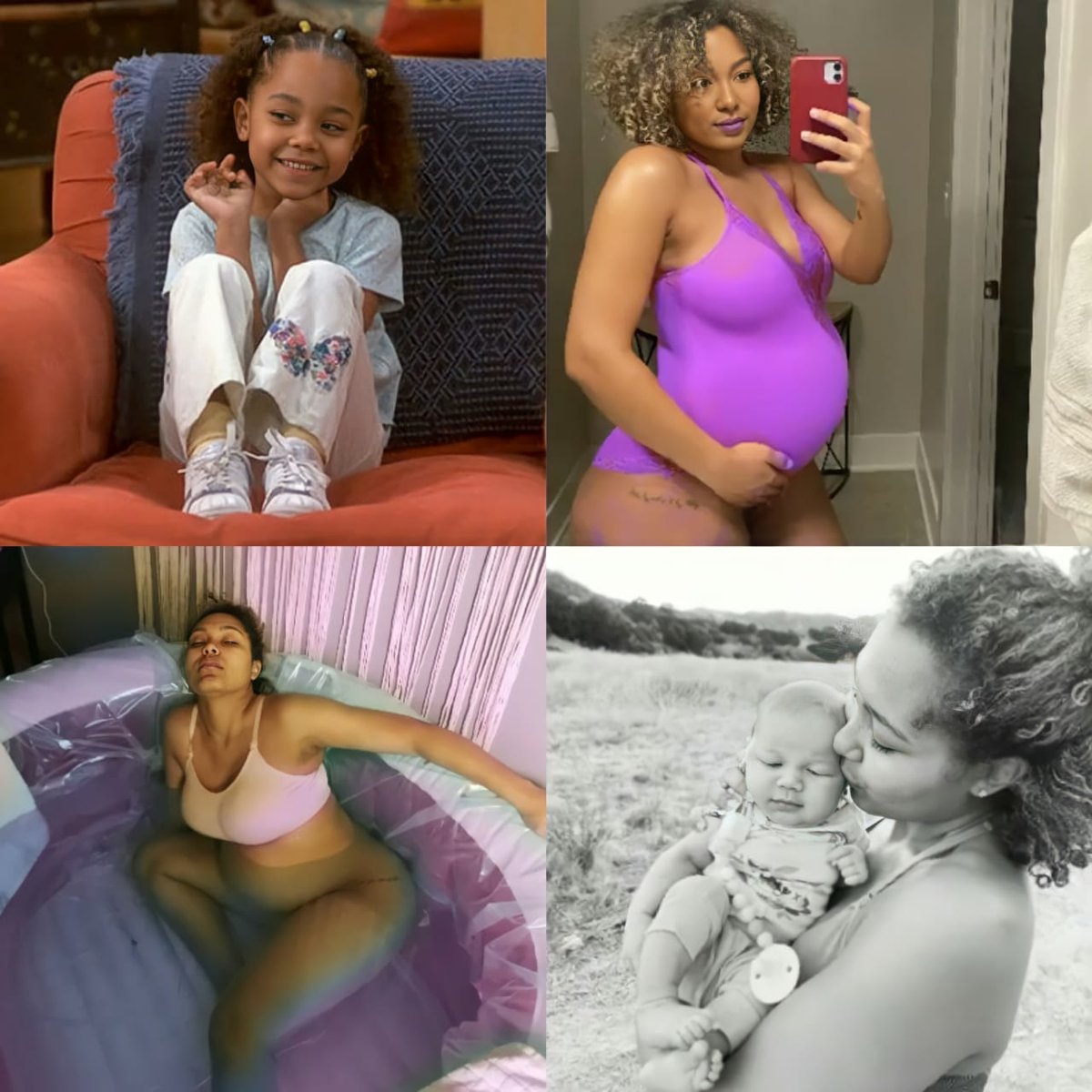 Parker McKenna Posey, a atriz que interpretava a pequena Kady em ''Eu, a  Patroa e as Crianças'' anunciou via Instagram no último domingo, dia das  mães, que deu a luz ao sua, image size:1200x1200