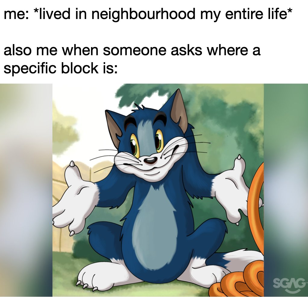 I only know my own block sia