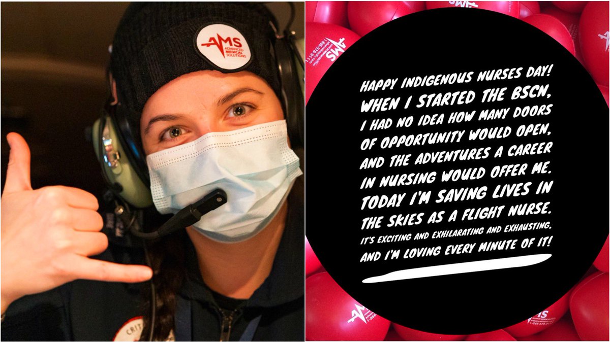 #𝙷𝚊𝚙𝚙𝚢𝙽𝚞𝚛𝚜𝚎𝚜𝚆𝚎𝚎𝚔 &amp; #𝙸𝚗𝚍𝚒𝚐𝚎𝚗𝚘𝚞𝚜𝙽𝚞𝚛𝚜𝚎𝚜𝙳𝚊𝚢! 

AMS is celebrating all the #Nurses that we work with in the communities we serve and showcasing our Nurses❤️ Say Hello to Nadine! #ACCESSAirAmbulance #TogetherForAHealthyNorth #WeAnswerTheCall