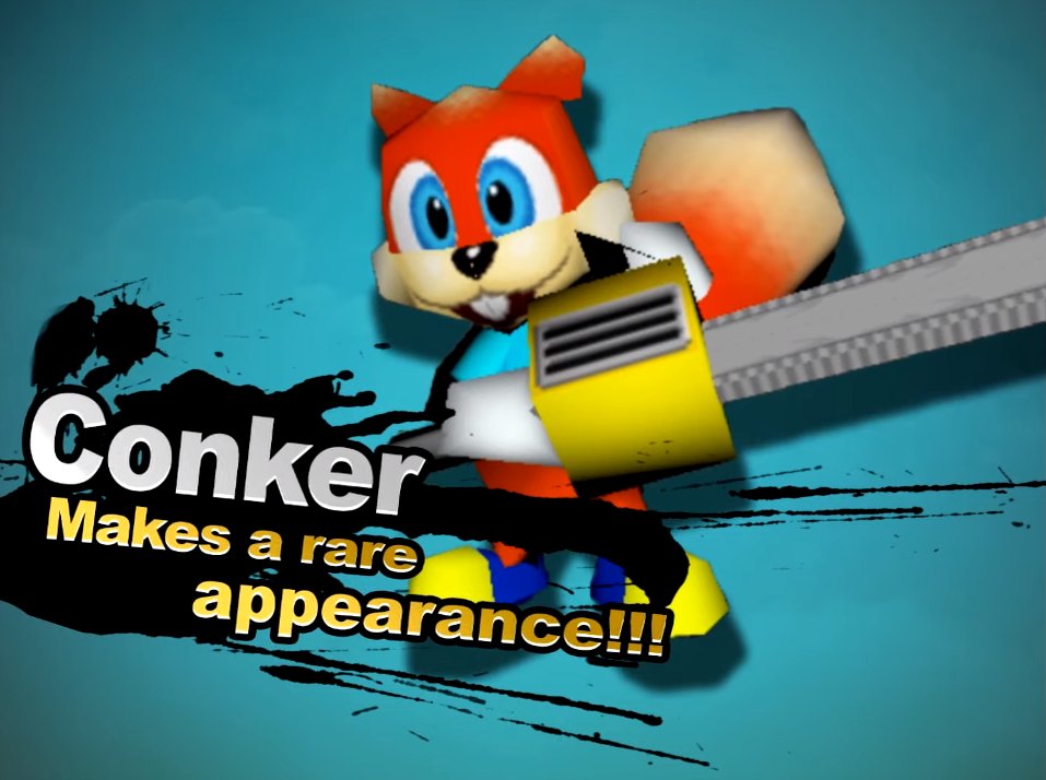 The64Story's tweet photo. Conker and Wolf join Smash Remix!

https://t.co/BK7z1cY7Pw https://t.co/ufmPhqxbjR