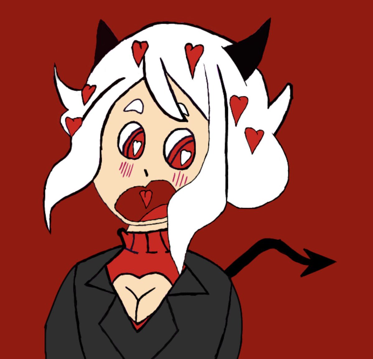 StepNutArt's tweet photo. Happy 1 year anniversary helltaker!! Drew best girl to celebrate!! #Helltaker #Helltakerfanart #modues https://t.co/lj3aQbZIx8