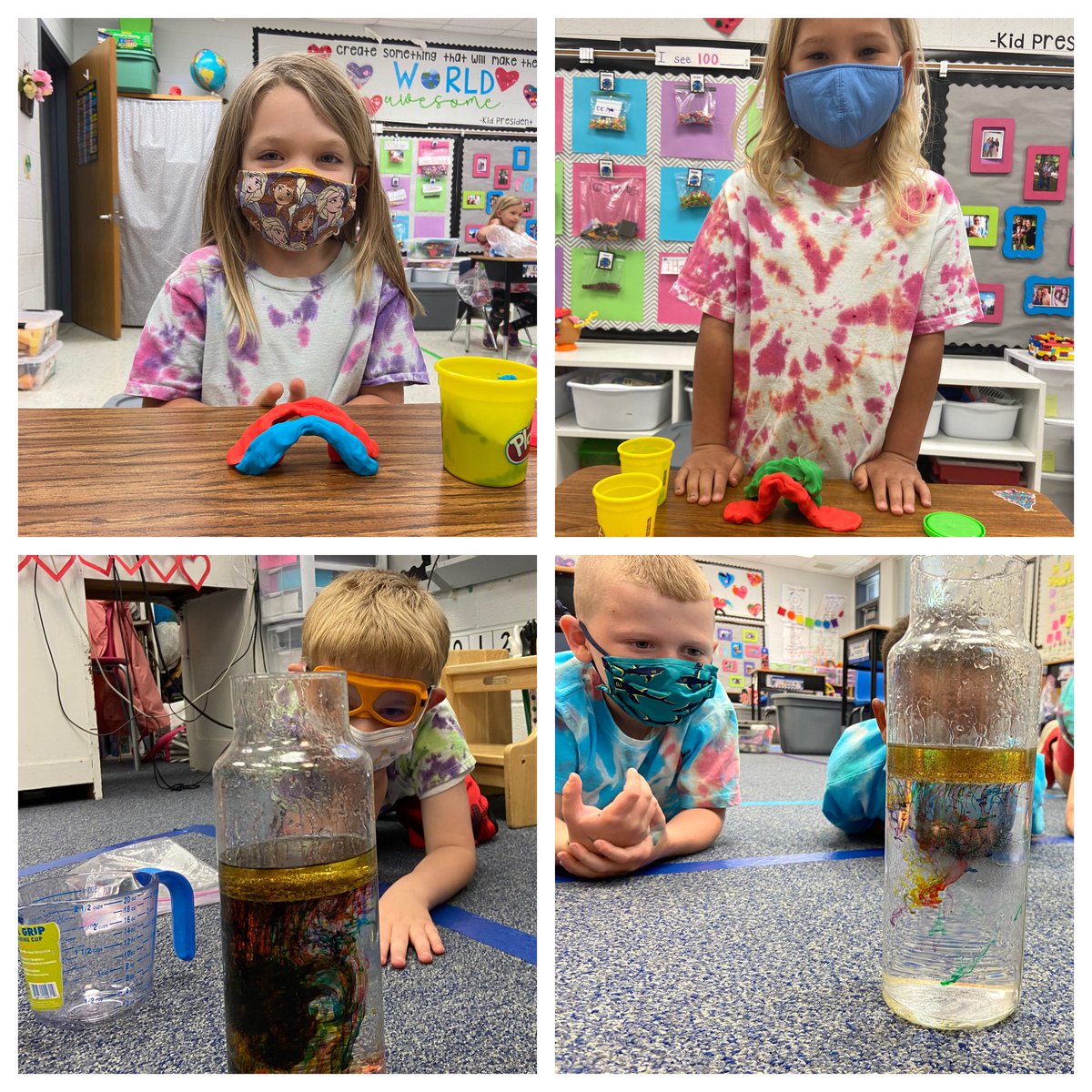 msflanary's tweet photo. Rr is for Rainbows! @kindersmorgie #BackwardsBootcamp #MVESeagles #HappyClasrooms #HandsOn #Science #KidScientists #TieDye https://t.co/n4QsVAOeVv