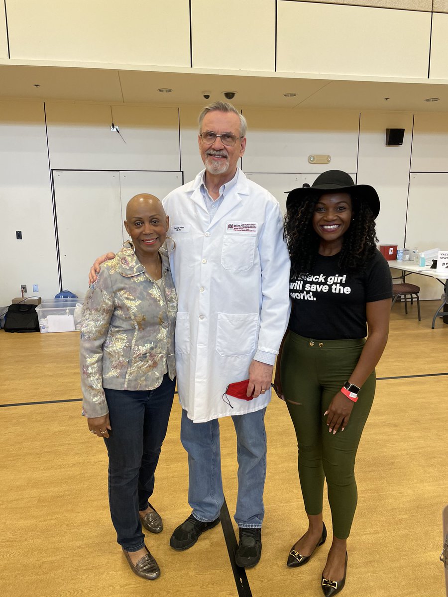 My wife <a href="/DrCynthiaTG/">Cynthia TurnerGraham</a> and <a href="/KizzyPhD/">KizzyPhD</a> joined me at a vaccine clinic sponsored by our church on May 8, 2021 that provided scheduled and walk-in options to the local community for being vaccinated with the Moderna-1273.