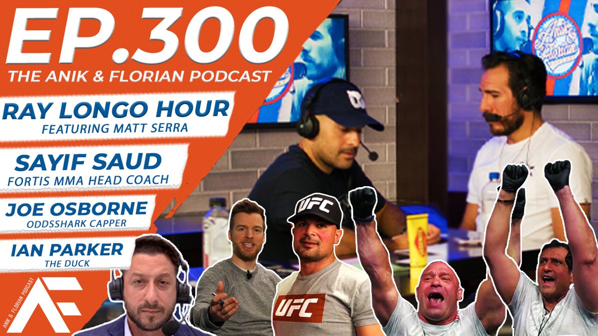 EP. 300 of the @Jon_Anik & @kennyflorian Podcast!
We talk last weekend's #UFCVegas26 event before a spin-forward to #UFC262 with surprise appearances galore!
๐ฅ: @raylongomma & Matt Serra
๐ฐ : @JTFOz - @OddsShark
๐ฆ : @IanParkerMMA
๐ข: @sayif_saud
https://t.co/Zws9lv7Of4 https://t.co/ErmDCAH1vP