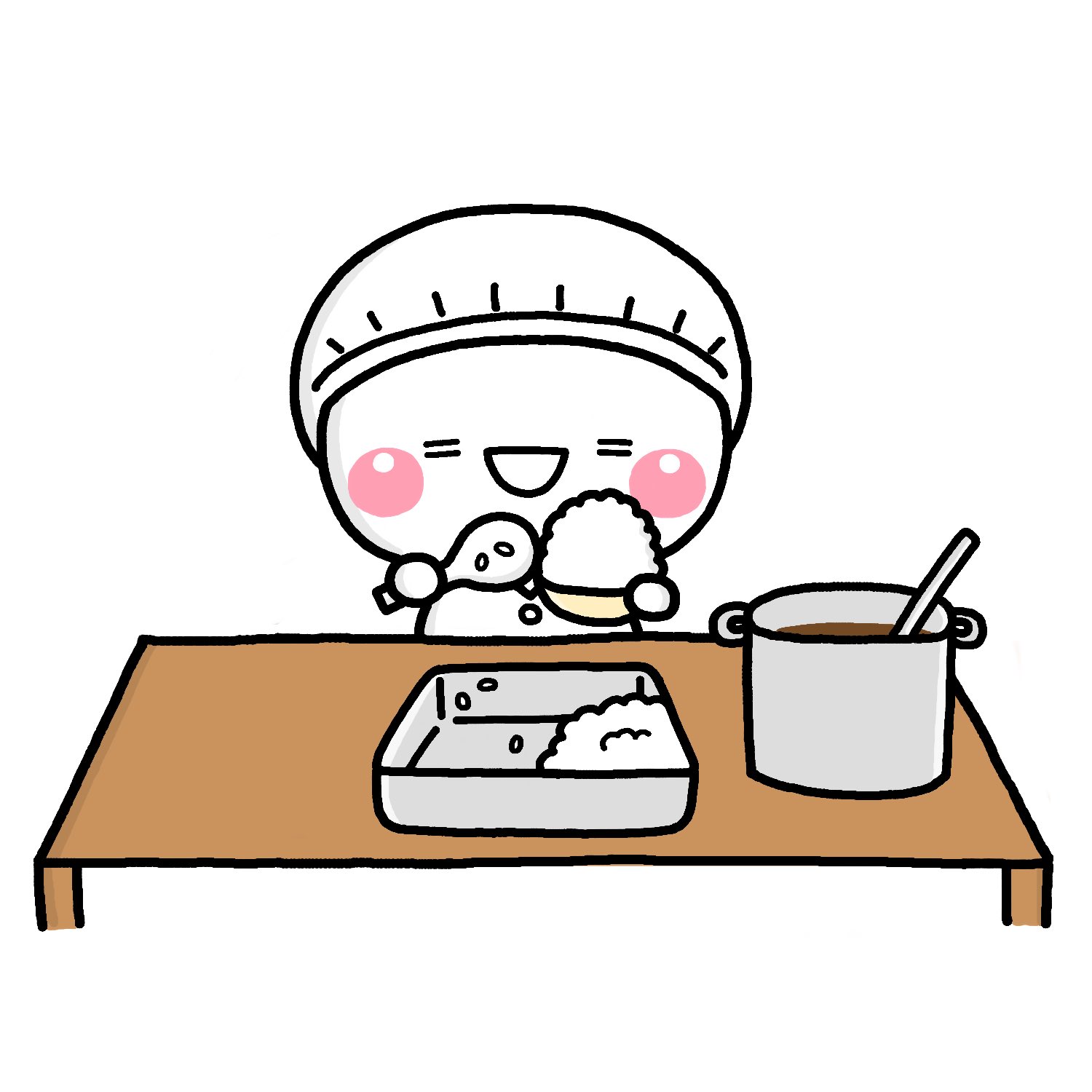 いしいともこ しろまる 大阪7 30 Twitter પર 給食当番 しろまる T Co M7h5fcmxwz Twitter