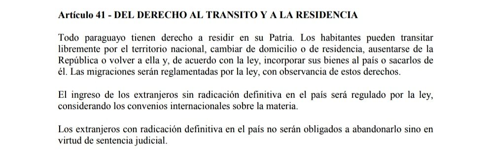 jpferbo's tweet photo. ⚖️ Dia 41 (10.05.2021)

Nuestra carta magna, es muy avanzada! 

Hoy el Art. 41 de la #ConstitucióndelaRepúblicadelPY 

Sus comentarios sobre los artículos son importantes y que compartan en sus redes, les estaré agradecido. https://t.co/Jod4xKwI70