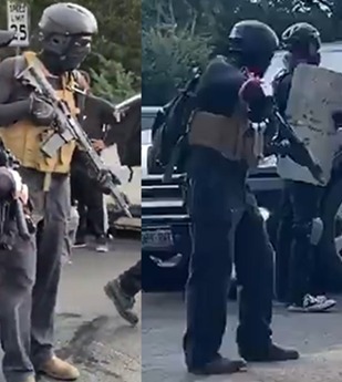 Members of Redneck Revolt/JBGC (An  #Antifa militia group that has distributed manuals on kidnappings, executions & terrorism) arrested for pointing a rifle at a person inside a car during the "protest" https://denver.cbslocal.com/2020/09/11/colorado-springs-police-arrests-devon-bailey-protest/
